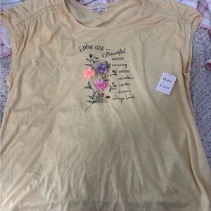 Yellow Floral Women's Tee